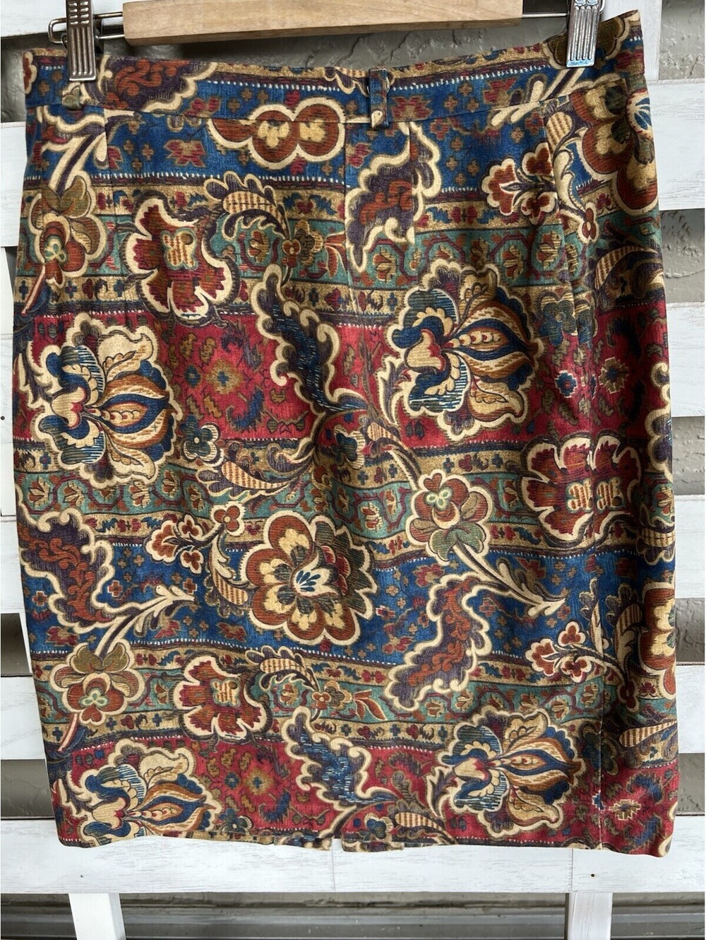 VRG SPORT womens Pencil Skirt Size 10 Made In USA Button Front Vintage. - Picture 12 of 15
